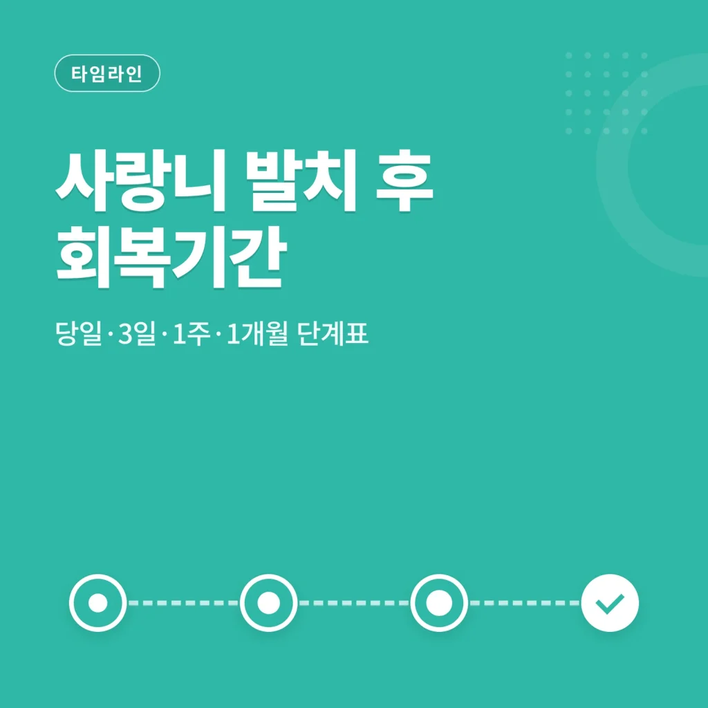 사랑니 발치 후 회복기간 썸네일